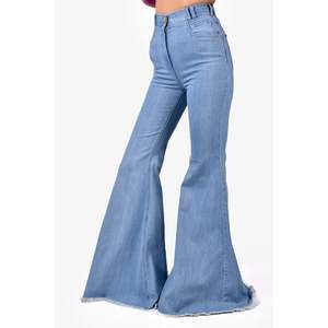 Balmain Light Blue Denim Mega Flared Jeans Size 36